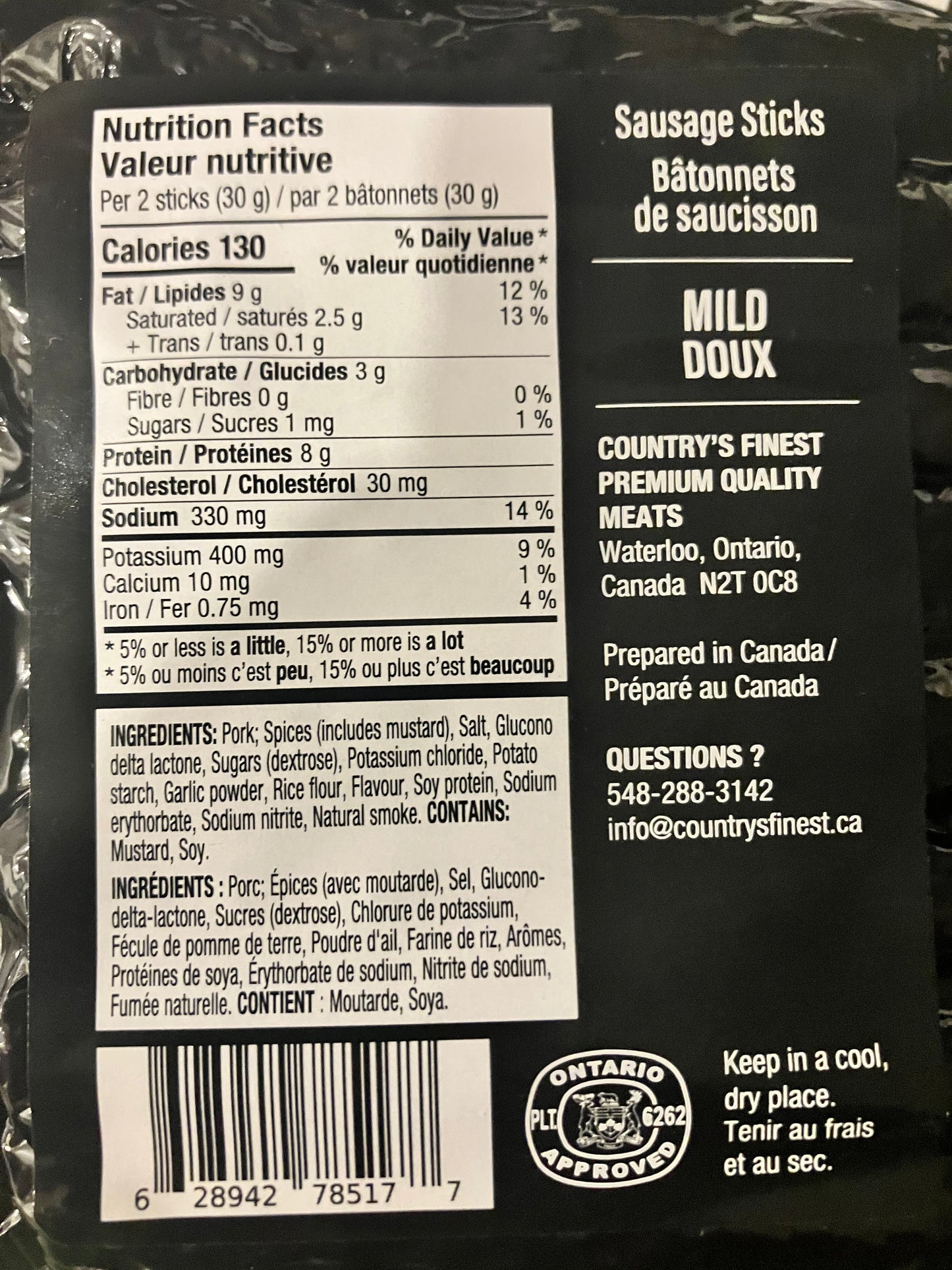 Mild – Game Changers Sausage Sticks