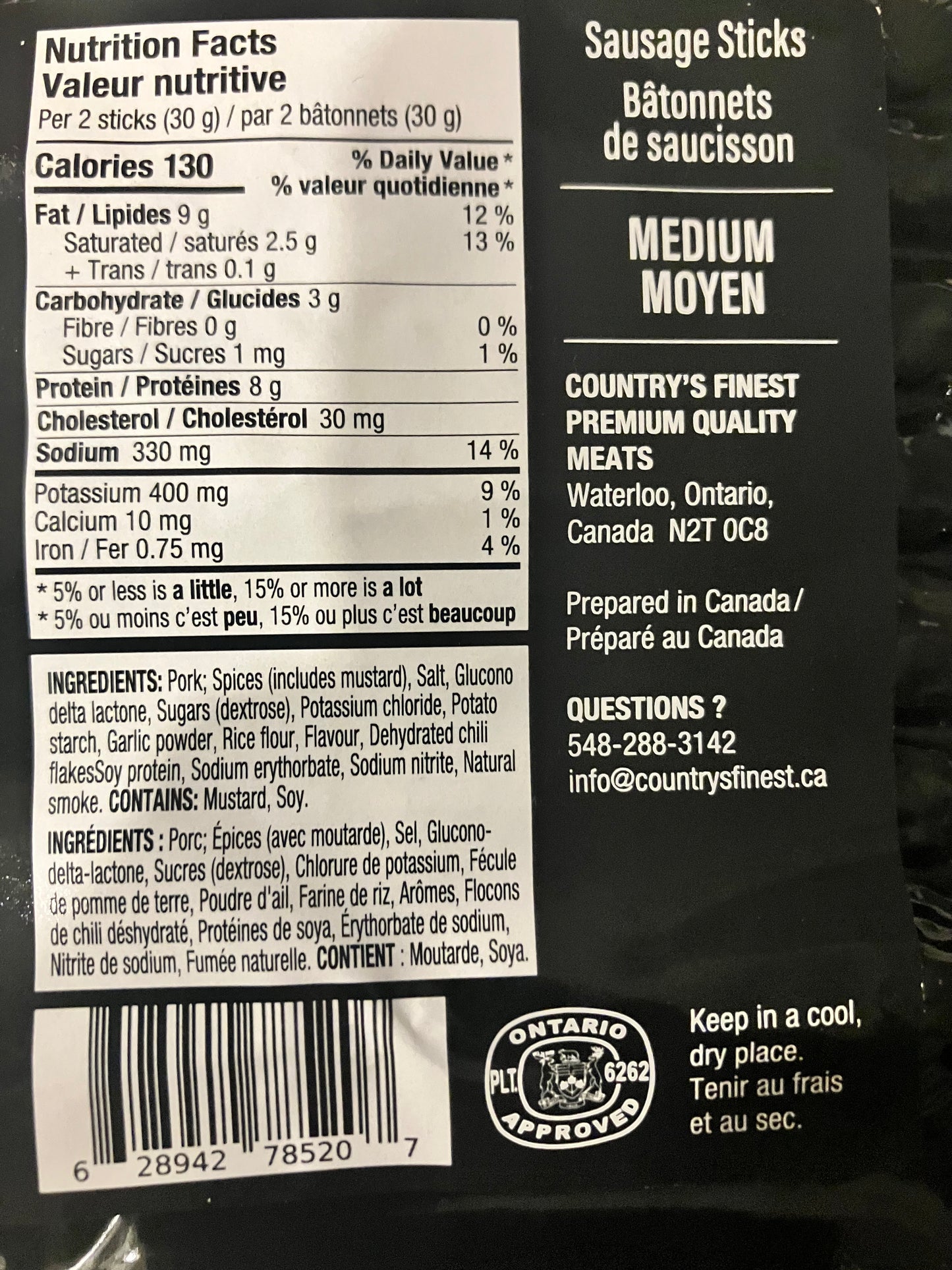 Medium – Game Changers Sausage Sticks